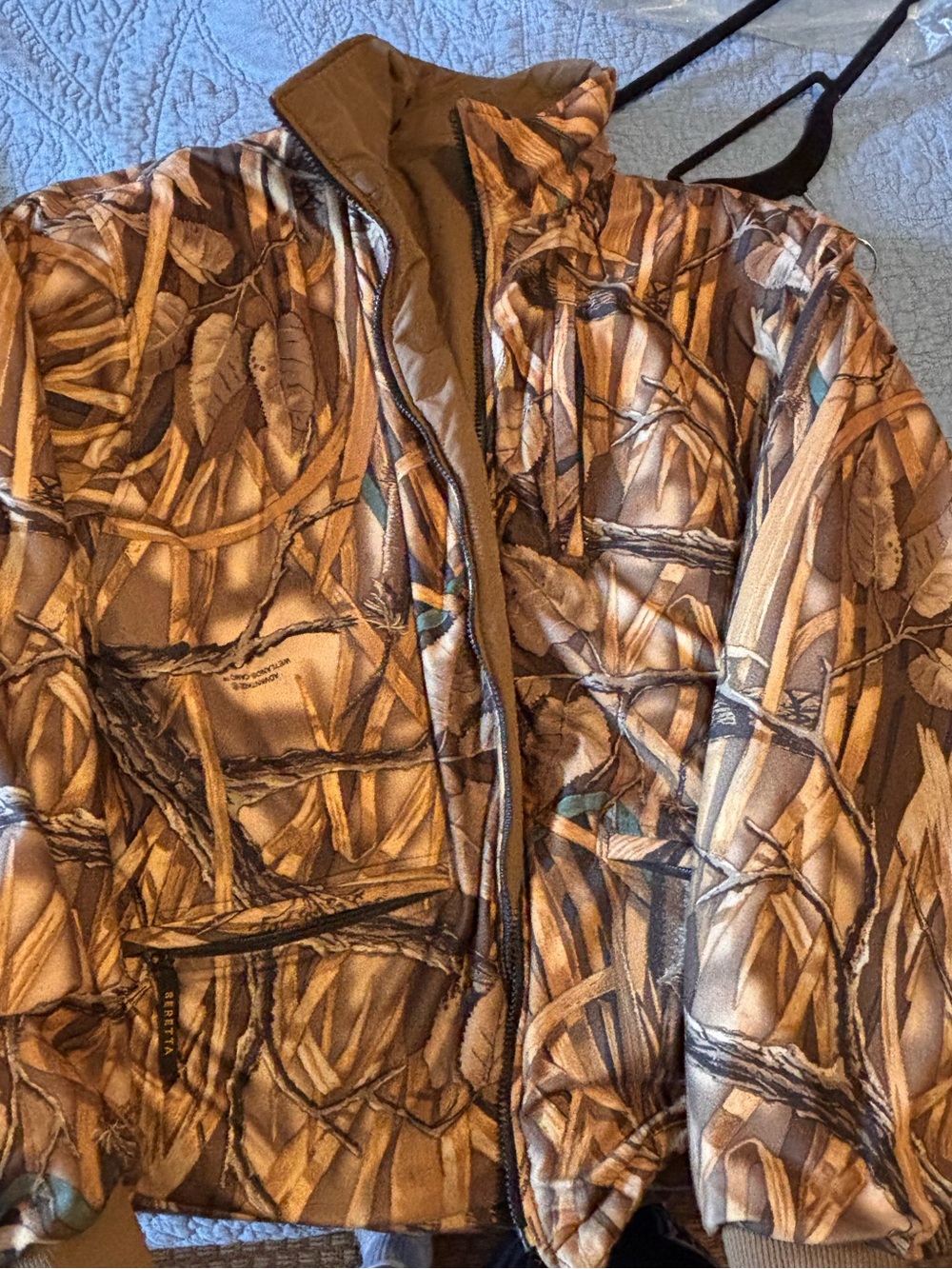 Beretta Wetlands Camo Reversible Bomber Jacket